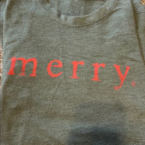 Crazy Cool Threads Merry Green Christmas Top - Picture 3 of 3